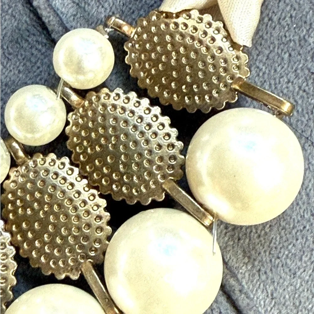 🎁  Unique Designer  Faux Pearl Necklace Choker Reversable. Cambodia designer